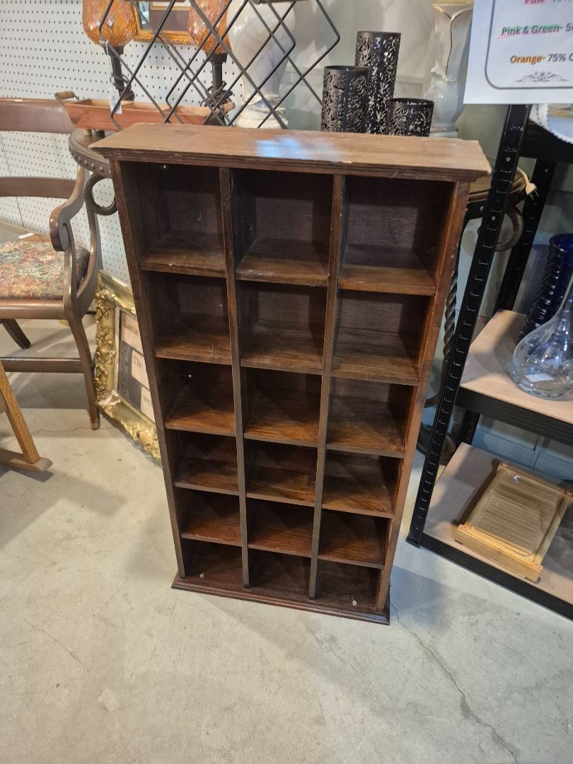 Wood Cubby Shelf