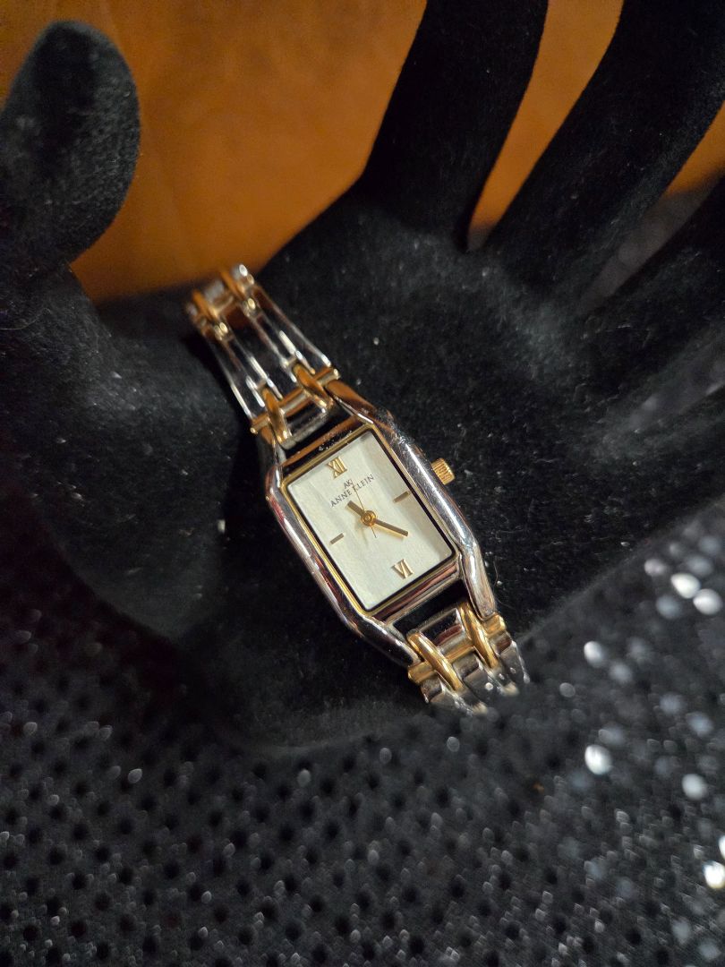 Watch Quartz Anne Klein Watch Rectangular silver tone watch