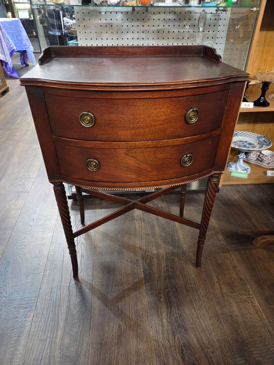 Vintage Serpentine Style End table