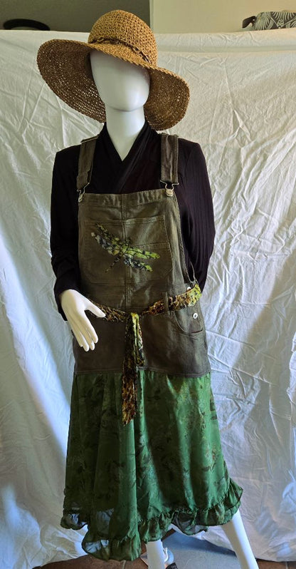 Overall Dress Green