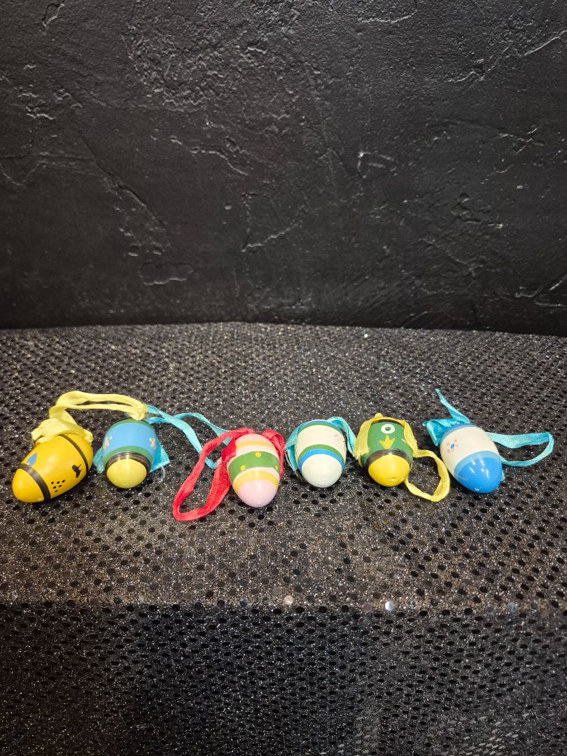 Vintage Wood Easter Eggs for a tree