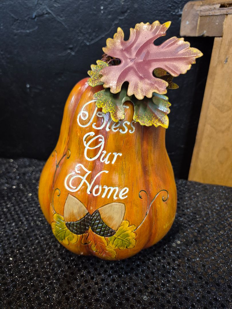 Bless Our Home Pumpkin Decor