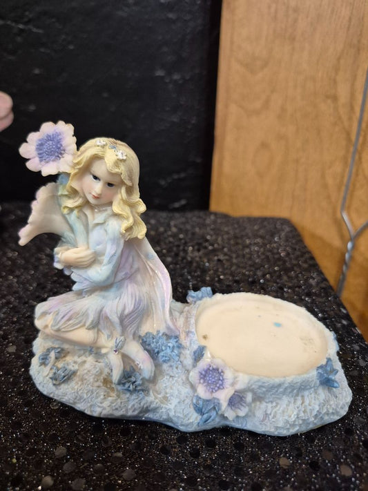Purple Faerie Tee Light figurine