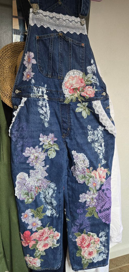 Rose and Lilac Overallser, xl