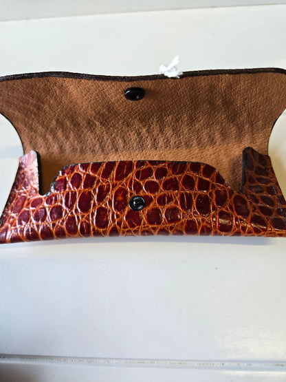 Leather glasses case