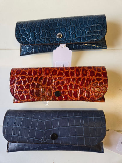 Leather glasses case