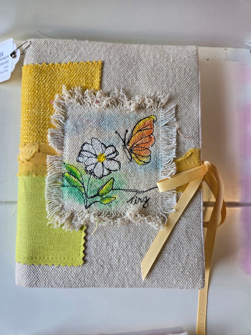 Journal 5 x 7- hand painted w/Removeable cover