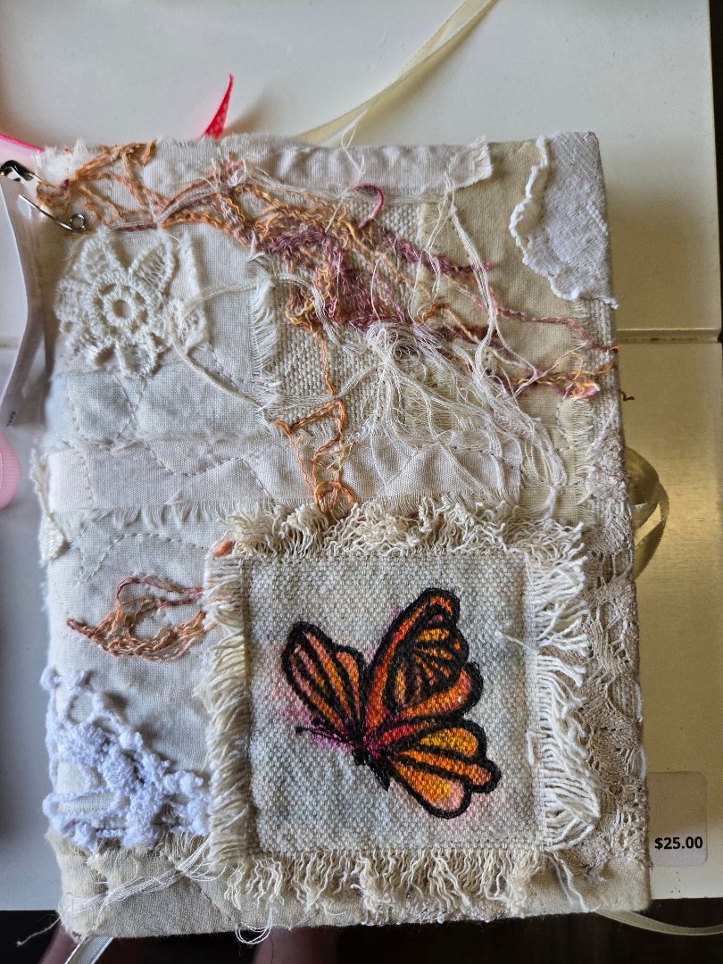 Journal 5 x 7- hand painted w/Removeable cover