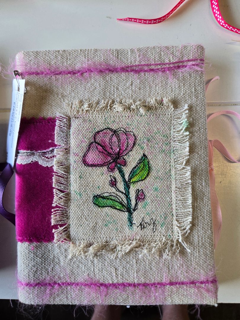 Journal 5 x 7- hand painted w/Removeable cover