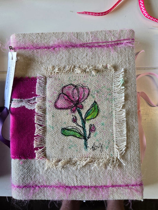 Journal 5 x 7- hand painted w/Removeable cover