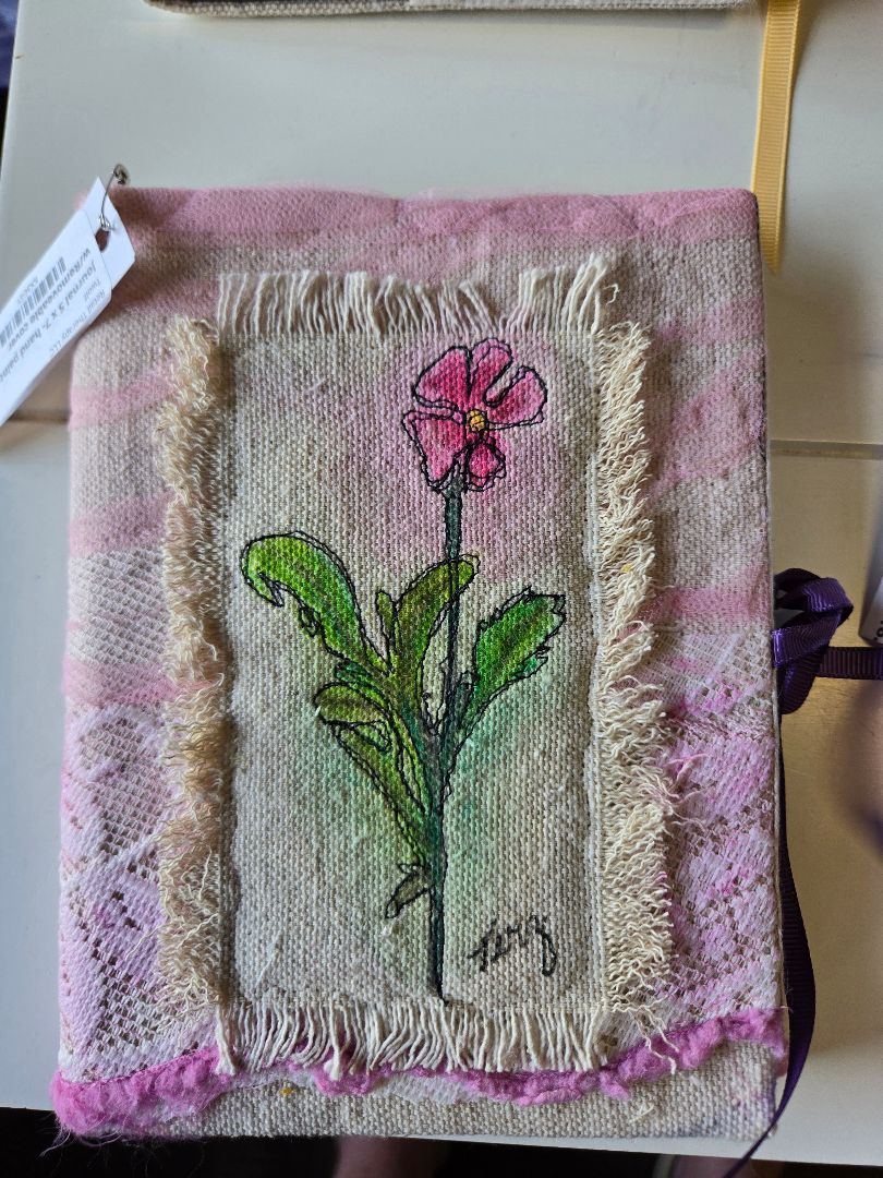 Journal 5 x 7- hand painted w/Removeable cover