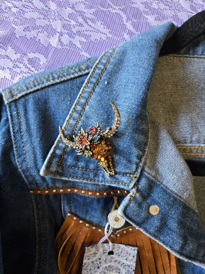 Denim Jacket- Western w Fringe