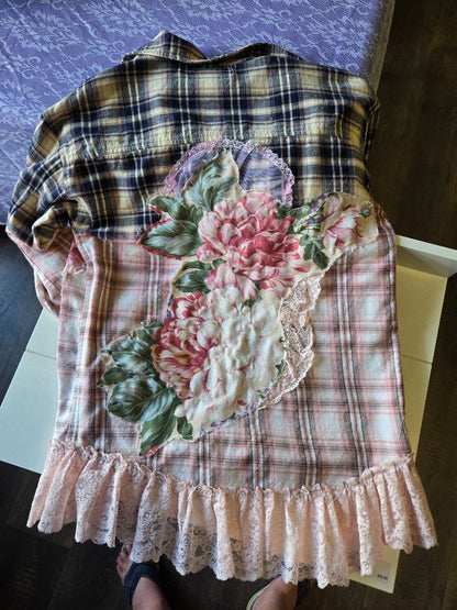 Shirt- Flannel Shabby Sz M