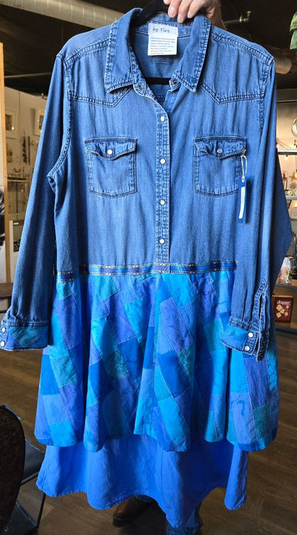 Denim and Blue Patchwork ssDre