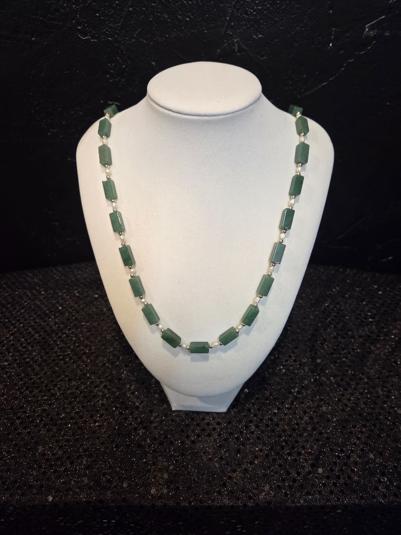 Jade and Pearl Necklace
