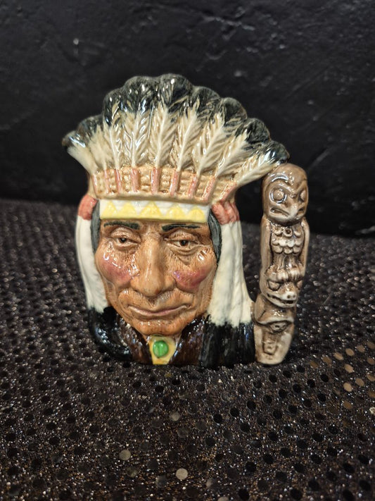 Small Royal Doulton Character Jug Indian