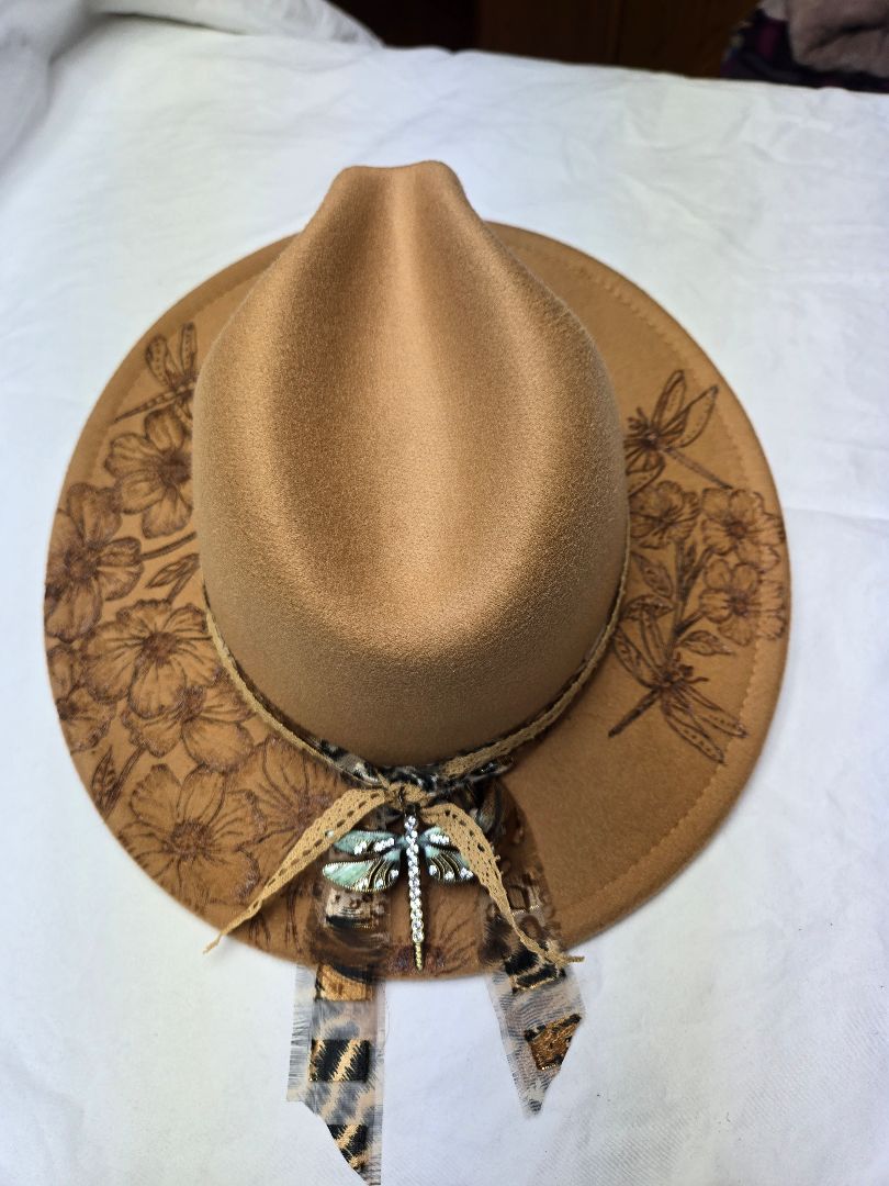 beige  Hat-burnt-dragonflies, adjustable