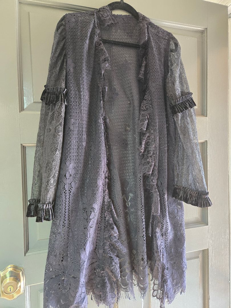 Duster black lace, M
