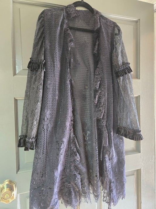 Duster black lace, M