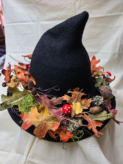 black  Hat forest woodland witchy vibe