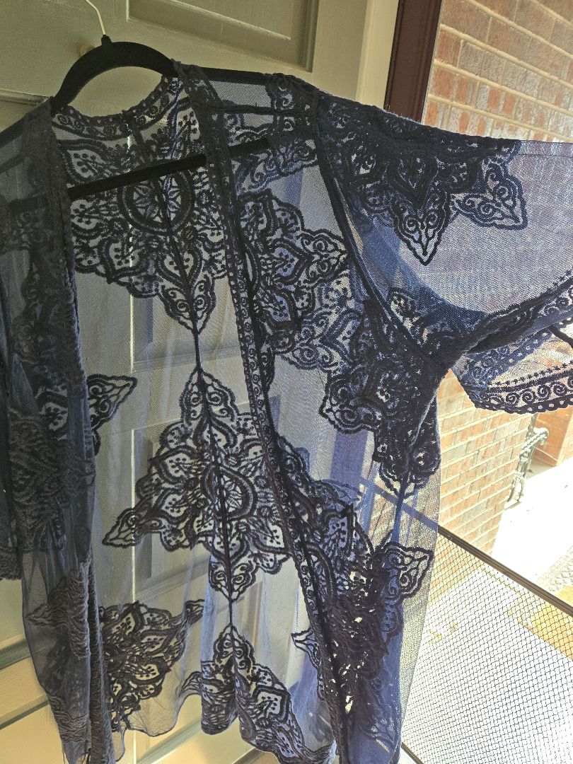 Duster lacey blue
