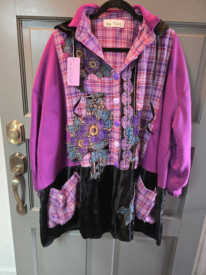 Jacket mix up purple hoody