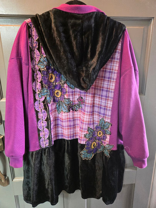 Jacket mix up purple hoody
