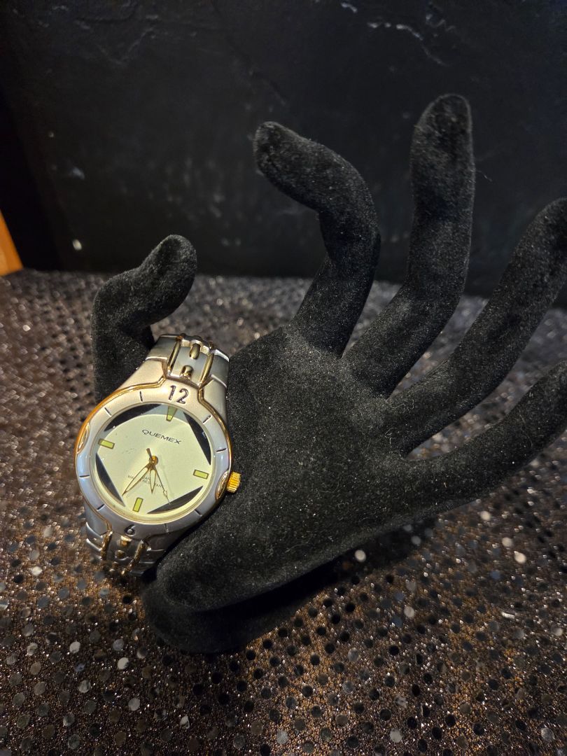 Watch Quartz Quemex water resistant 2 tone mens watch