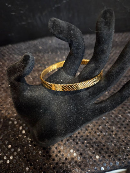 Vintage Monet Gold Toned Bangle Bracelet