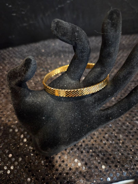 Vintage Monet Gold Toned Bangle Bracelet