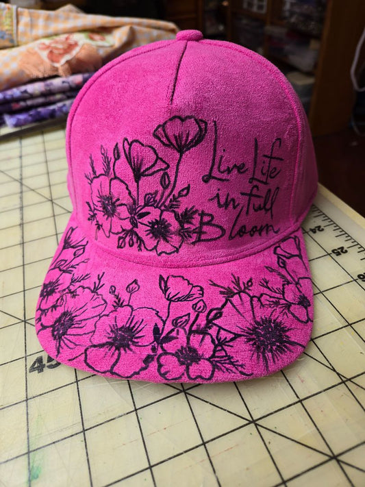 Ballcap pink full bloom