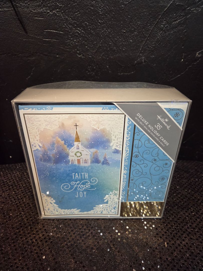 HOLIDAY Christmas Cards Church Scene