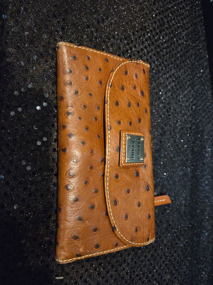 MISC Dooney & Bourke Carmel Color Ostrich Wallet