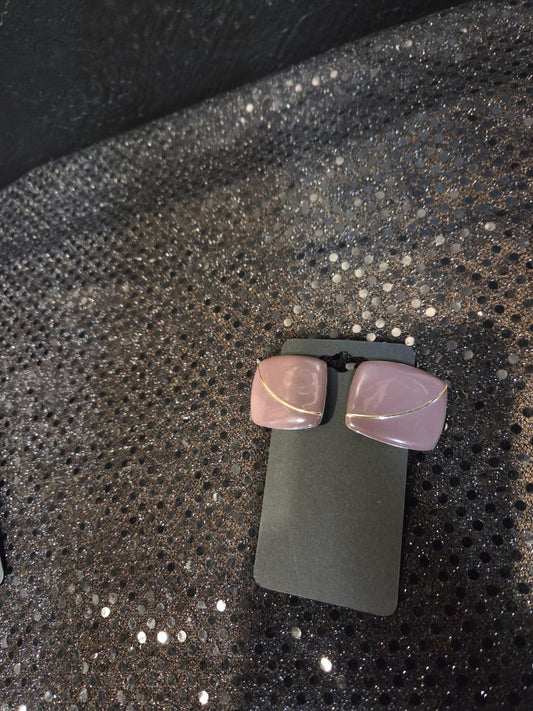 Vintage 80's Mauve earrings