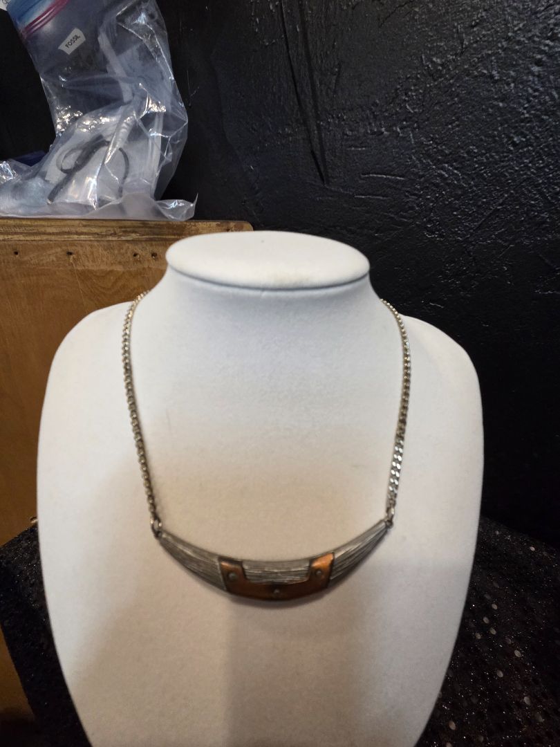 Jewelry Bravi Pewter and Copper Necklace