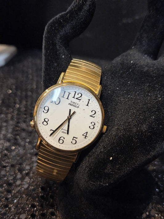 Watch Quartz Timex Indiglo watch mens stretch