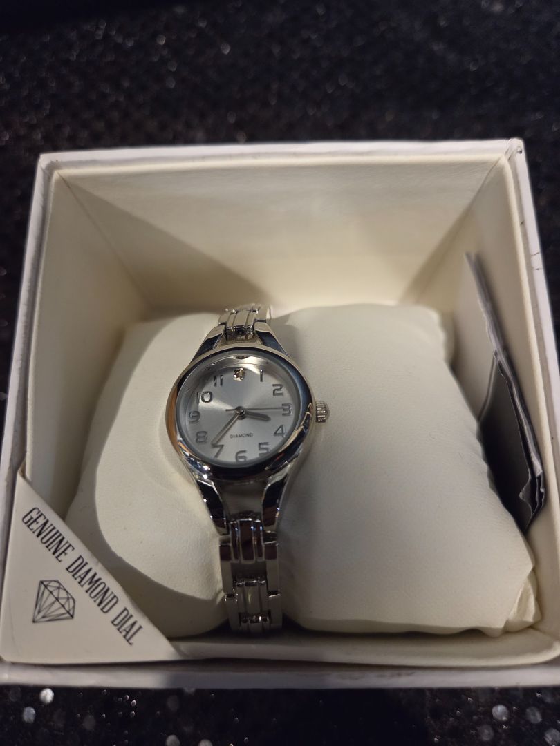 New in Box Womens Diamond Accent Watch