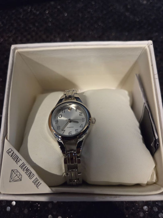 New in Box Womens Diamond Accent Watch