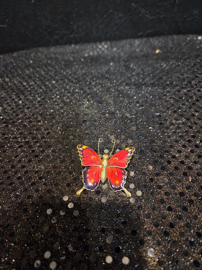 Jewelry Enamel Butterfly Brooch