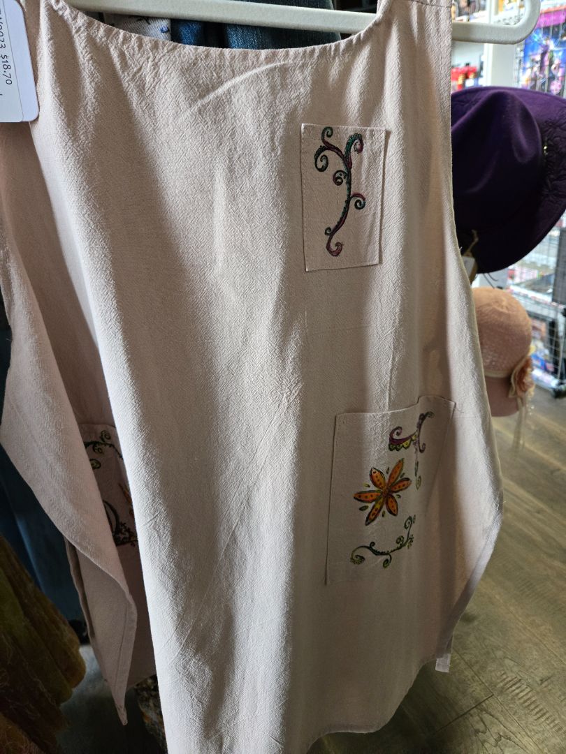 Apron w hand painting