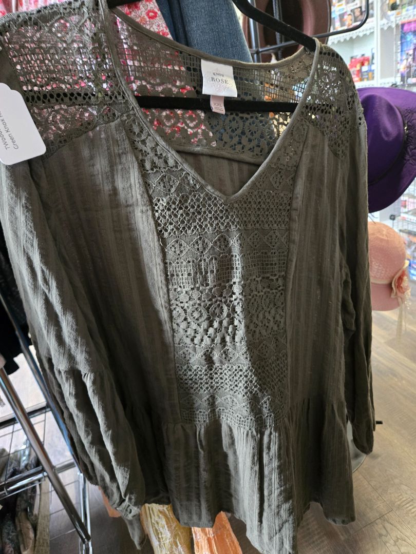 Shirt knox rose green