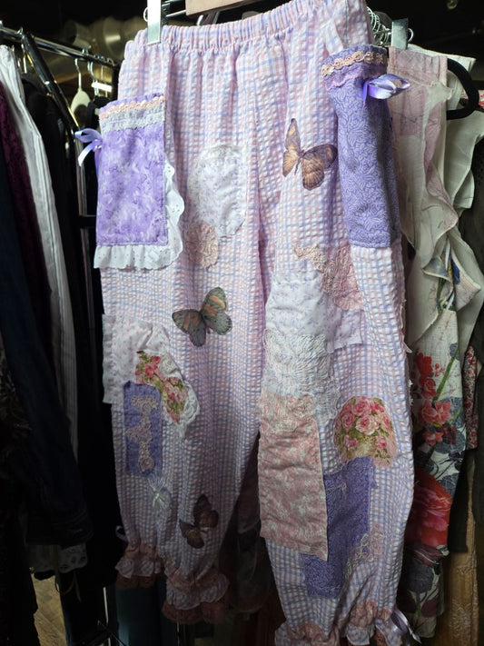 Pantaloon purse  butterflies and flowers