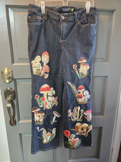 Jeans black mushrooms