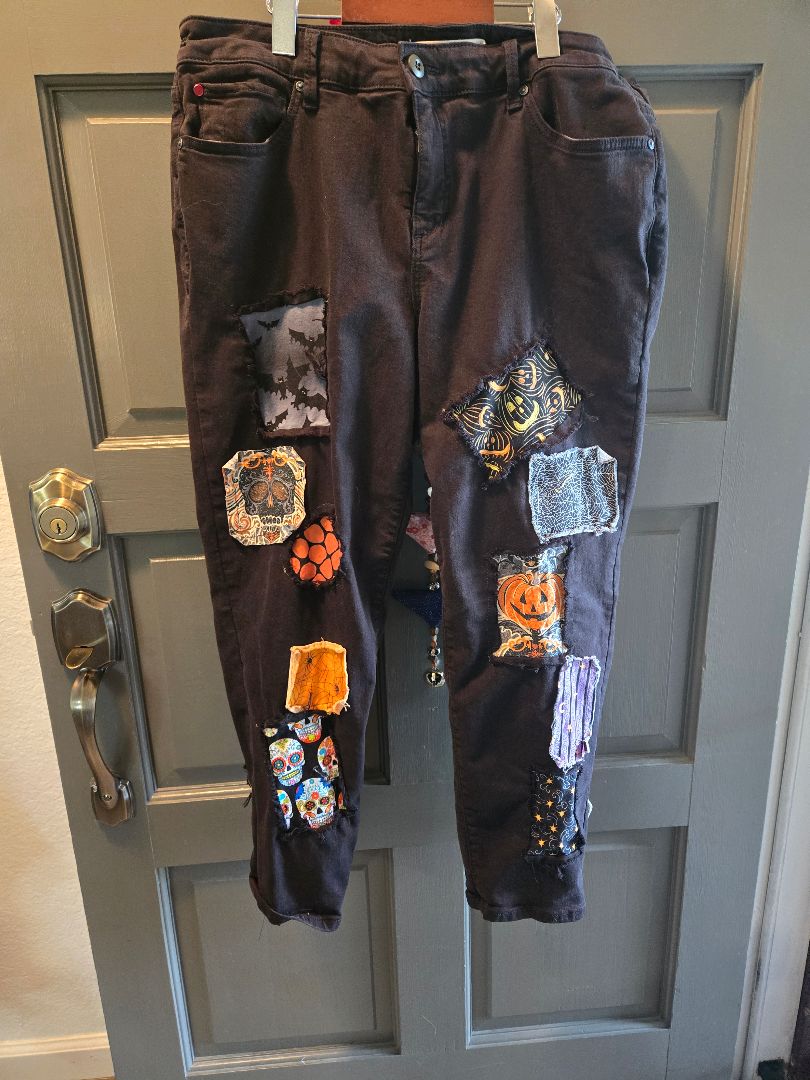 Jeans black Halloween Slink, adjustable