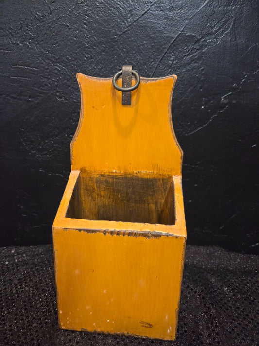 Vintage Primitive Farmhouse wooden mail wall box