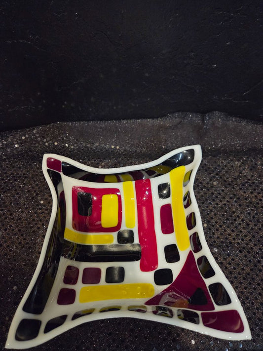 Fused Glass Square Dish