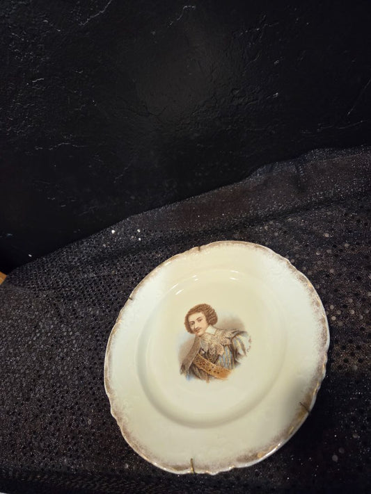 Antique Cinq Mars Plate by Victoria Calsbad