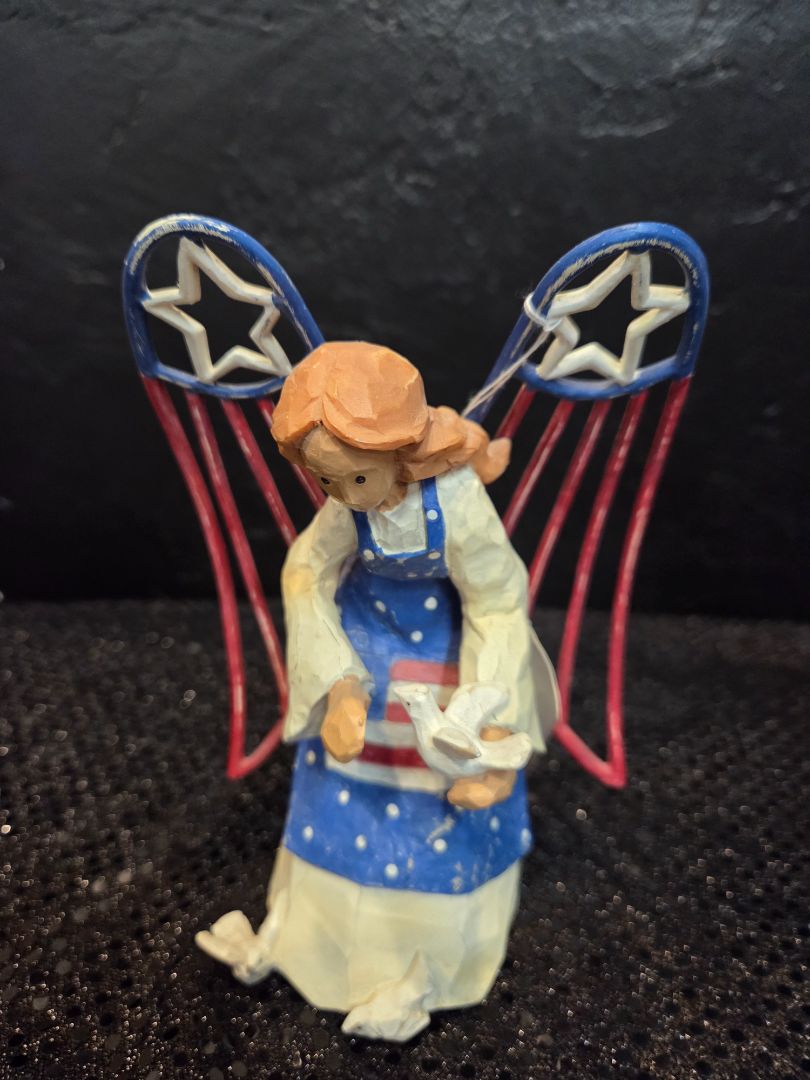 Roman, Inc. American Angel Accent Unity Figurine