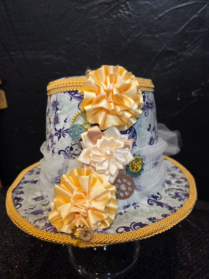 Purple, Grey and Gold Large Hat