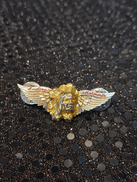 Vintage Indian Motorcycle Winged Logo Pin